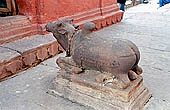 Varanasi - Ramnagar Fort - Nandi the bull, vehicle of Siva and doorkeeper of its temples 